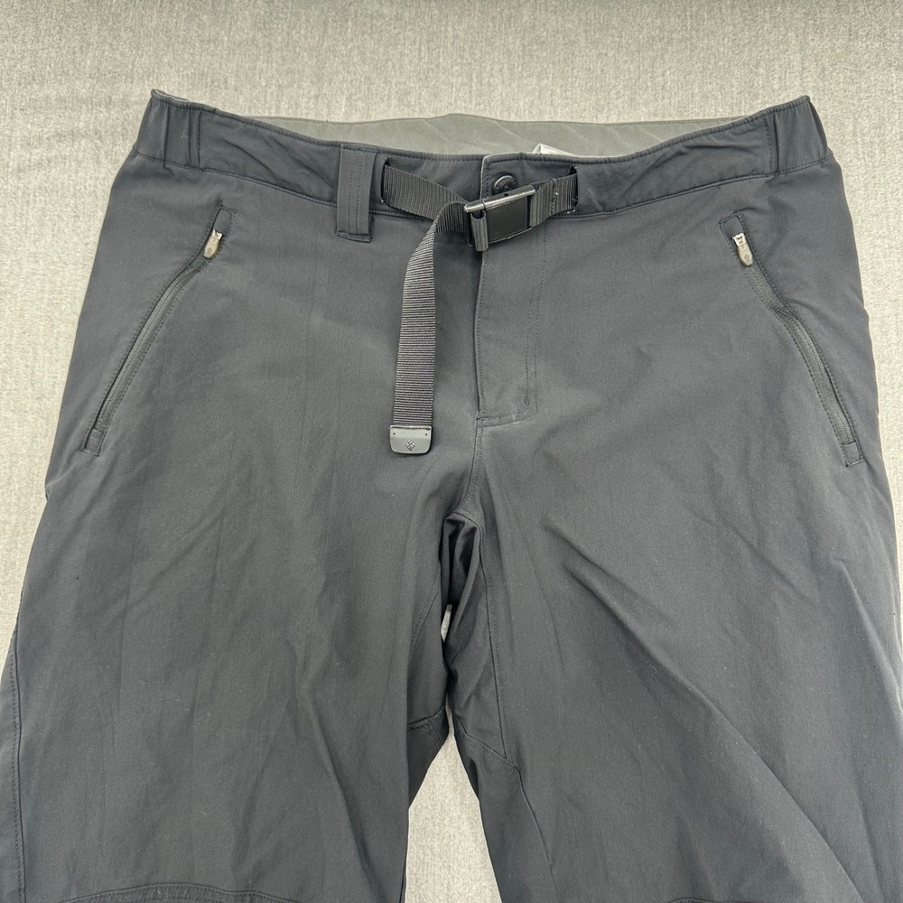 Columbia Omni-Wick Hiking Pants Mens L 32 Black Titanium Technical Cargo Belted - Picture 2 of 8